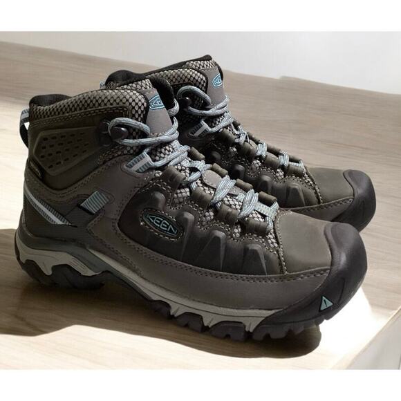Keen Targhee III Waterproof Mid Hiking Boots - Women's 6.5 blue/gray - Picture 1 of 6